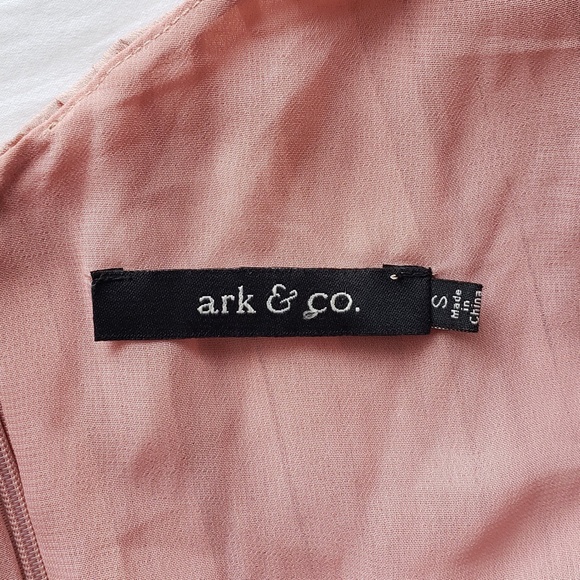 Pleated Dress w/ Braided Belt - Dusty Rose… - Picture 4 of 5